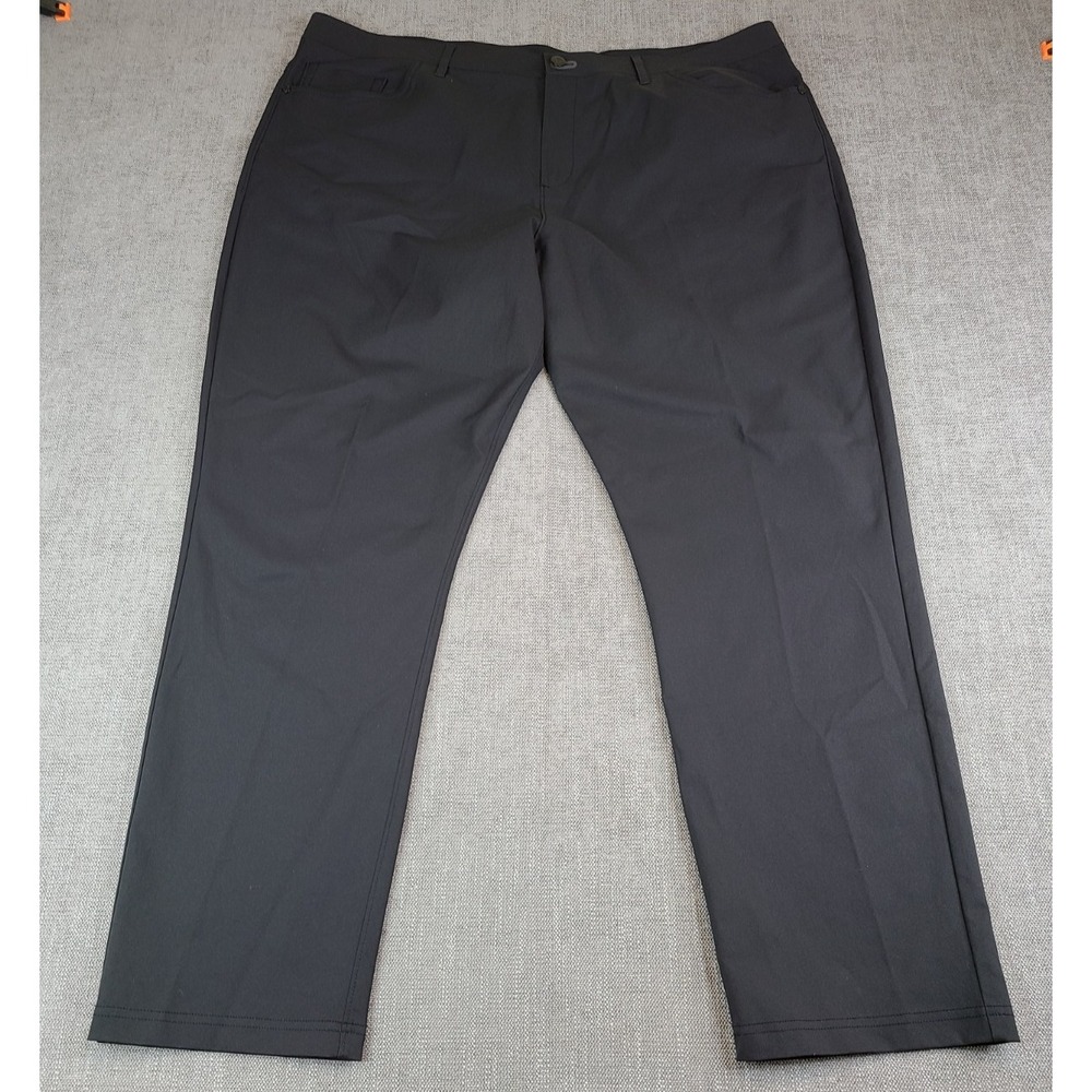Public Rec Pants Mens 44x32 Black Dealmaker Chino Performance 5 Pocket Golf - Picture 2 of 8